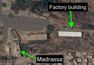 Factory building and madrassa